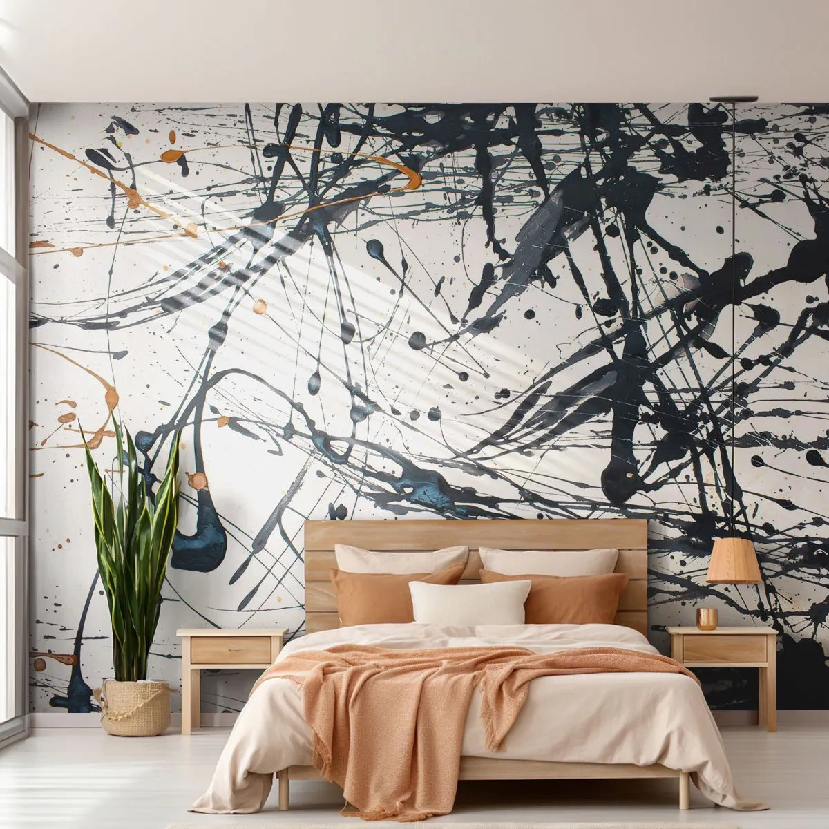 Fototapet Premium Sand - Med eller uden fornuft? - Abstraktion, Grafik, Stykke - 400x280 cm