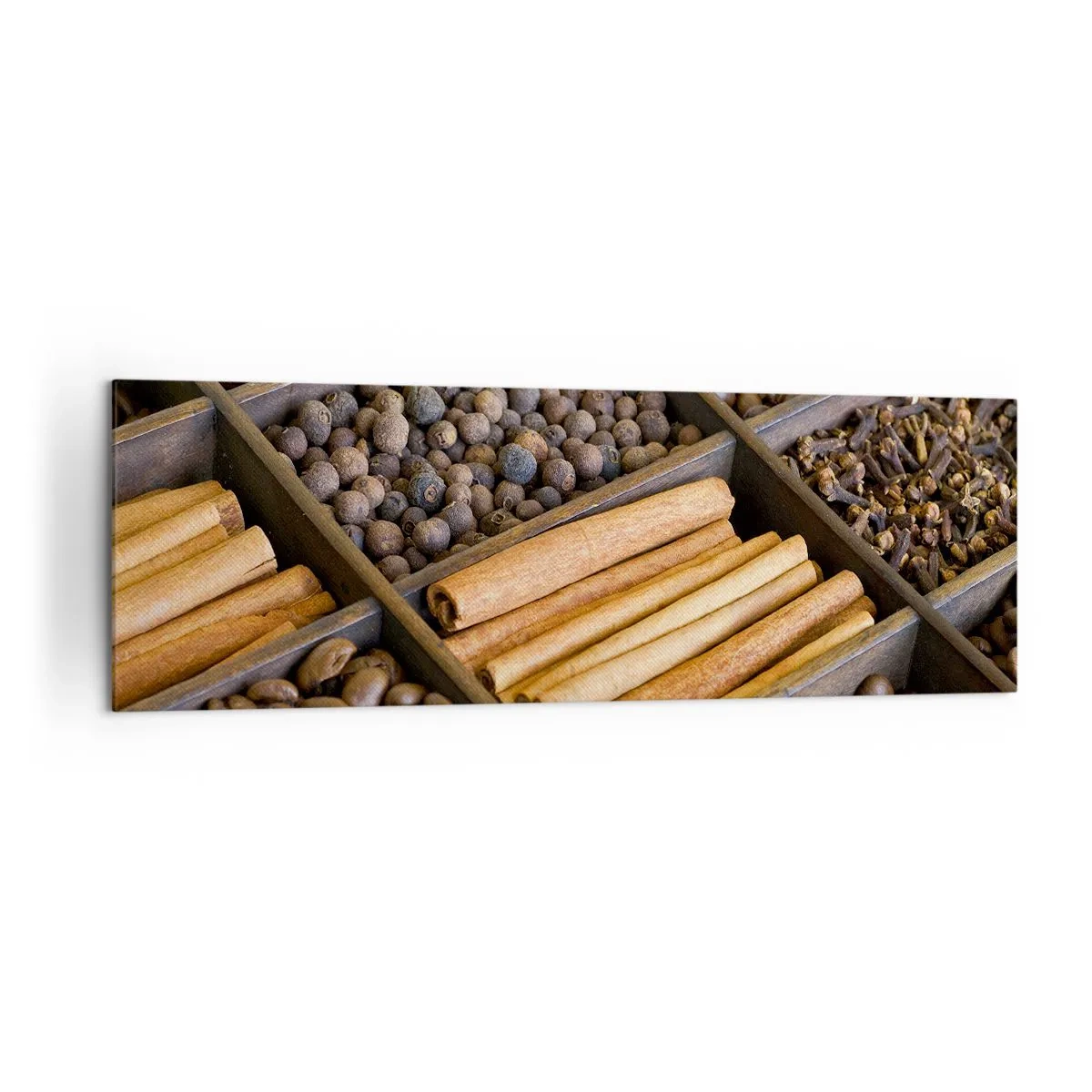 Lærredstryk - Billede på lærred - Et skatkammer af aromaer - 160x50 cm