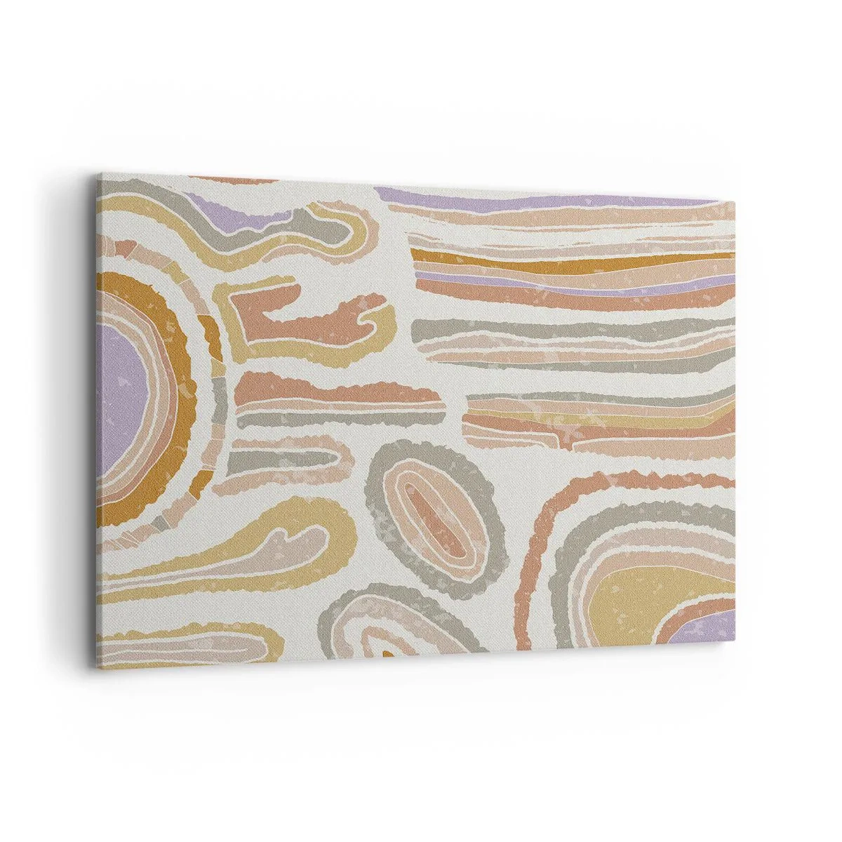 Lærredstryk - Billede på lærred - Farverige tværsnit - 120x80 cm