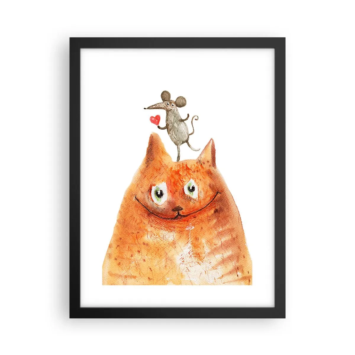 Plakat i sort ramme - Kærlighedens paradokser - 30x40 cm