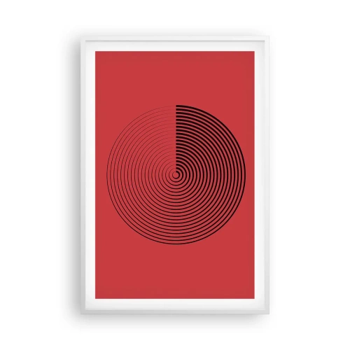 Plakat i hvid ramme - Cirkulær bevægelse - 61x91 cm