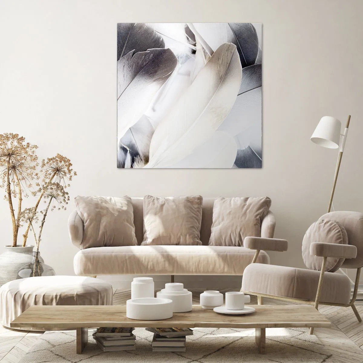 Lærredstryk - Billede på lærred - Næsten engleagtig - 70x70 cm