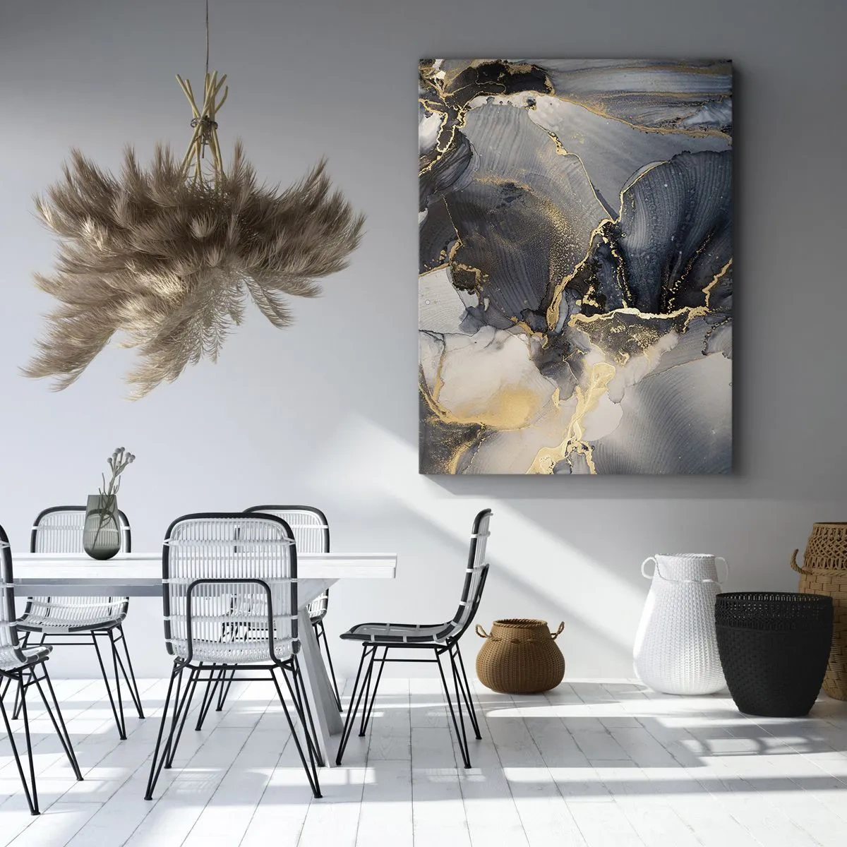 Lærredstryk - Billede på lærred - Livet af sten - 45x80 cm