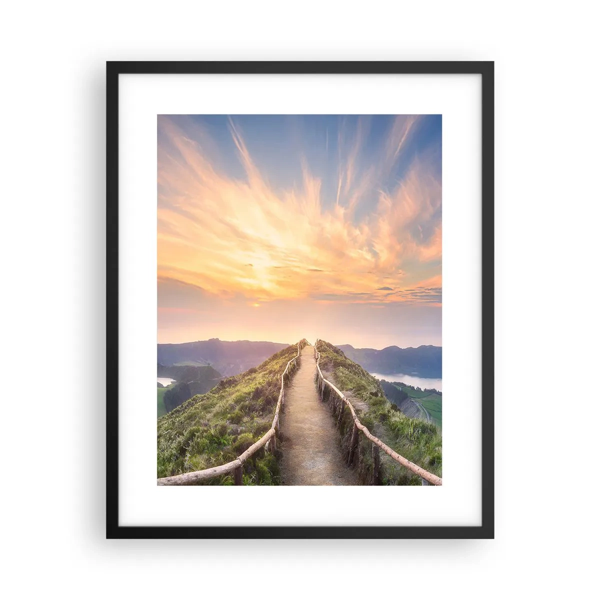 Plakat i sort ramme - Tæt på himlen - 40x50 cm