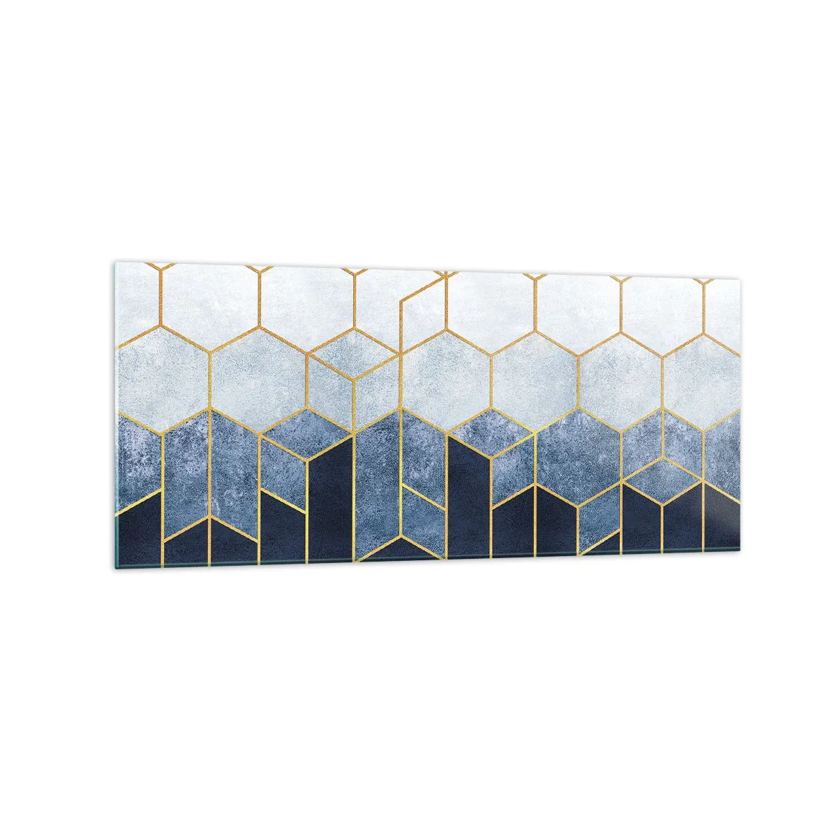 Billede på glas - Komposition i synkoperet rytme - 120x50 cm