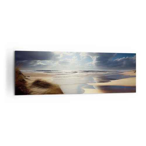 Lærredstryk - Billede på lærred - Strand, vild strand - 160x50 cm