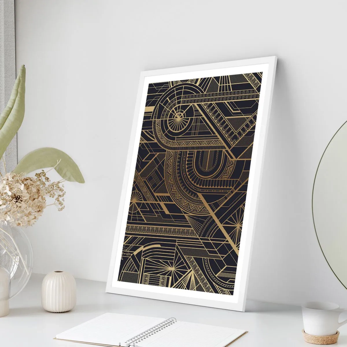 Plakat i hvid ramme - Koncepter, idéer, planer - 50x70 cm