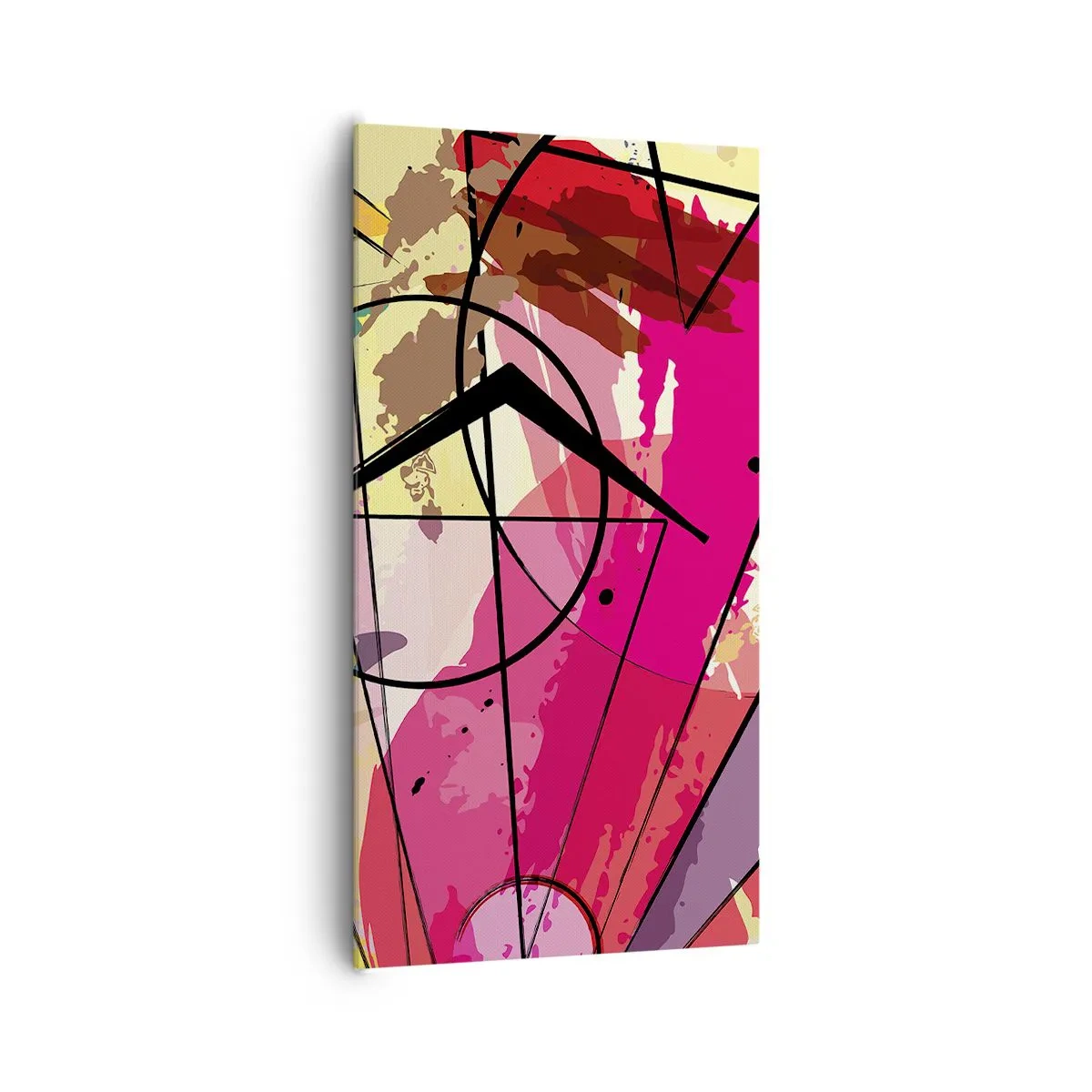 Lærredstryk - Billede på lærred - Eksplosion - 65x120 cm