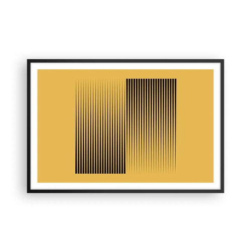 Plakat i sort ramme - Modsætningernes kvadrat - 91x61 cm