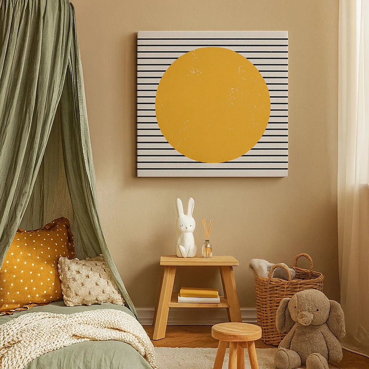 Lærredstryk - Billede på lærred - Enkelthedens kraft - 30x30 cm