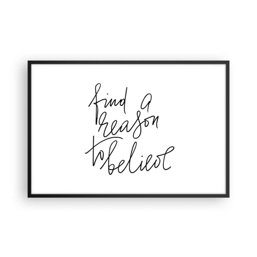 Plakat i sort ramme - Det er muligt - 91x61 cm