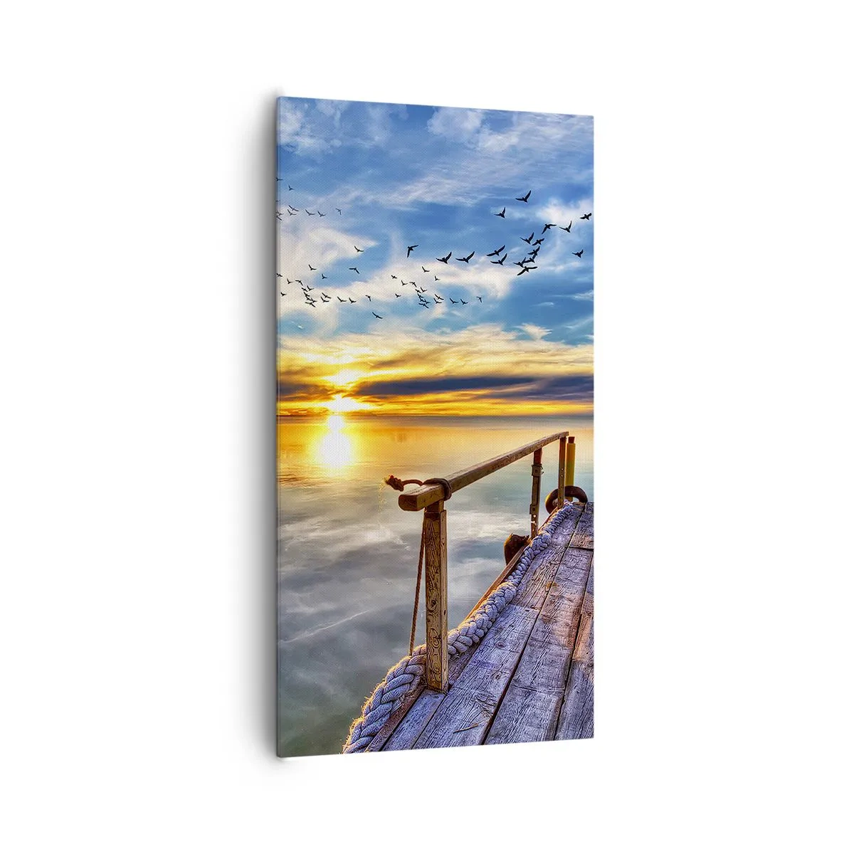 Lærredstryk - Billede på lærred - Vinden går til ro - 65x120 cm