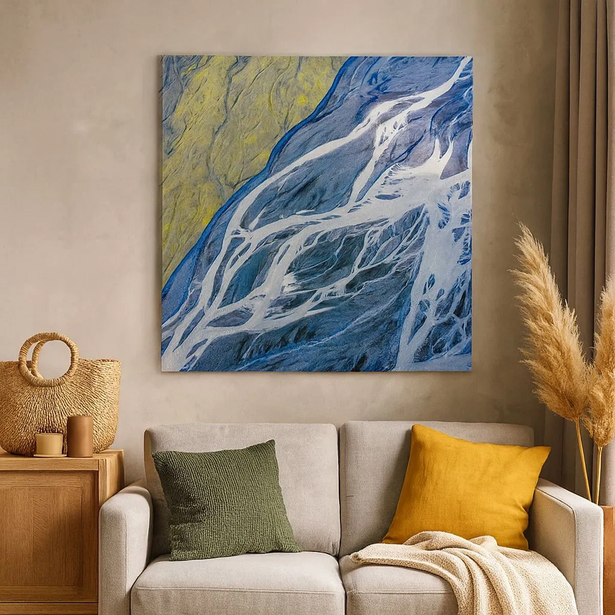 Lærredstryk - Billede på lærred - Naturens hulemalerier - 30x30 cm