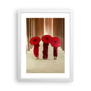 Plakat i hvid ramme - På vej til det rene land - 30x40 cm