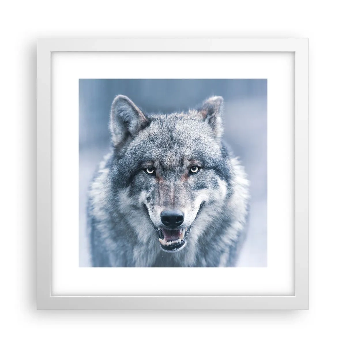 Plakat i hvid ramme - Vil du tage udfordringen op? - 30x30 cm