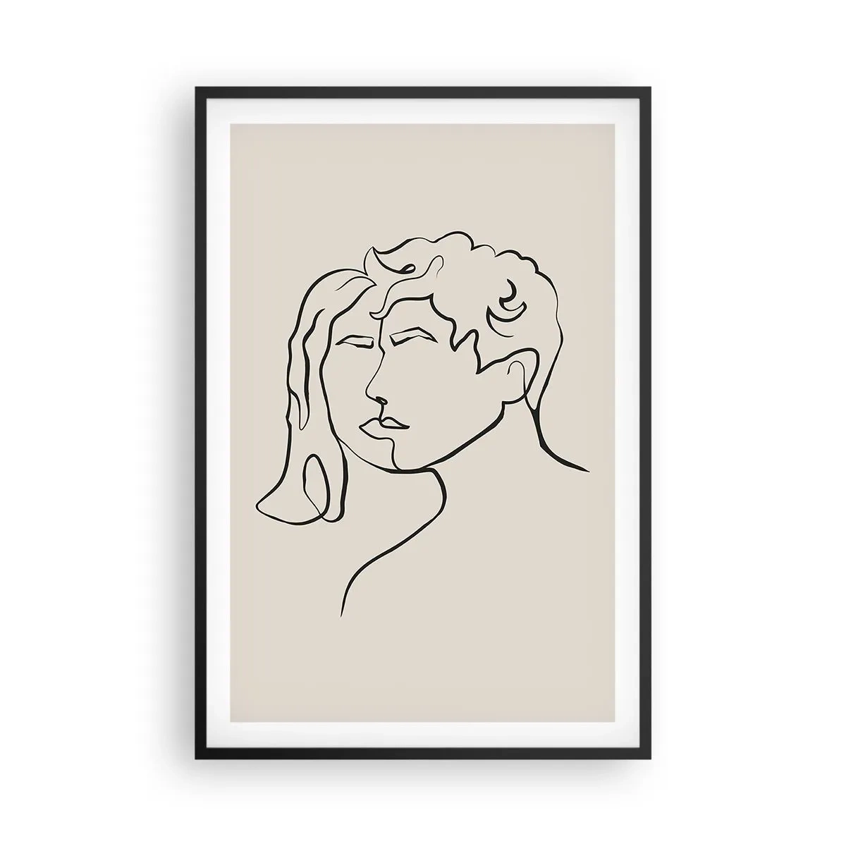 Plakat i sort ramme - Og enhed er blevet til - 61x91 cm