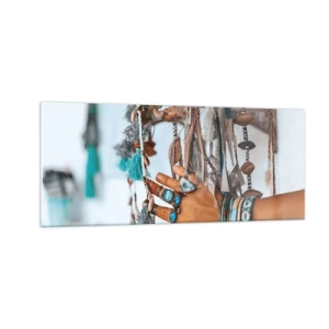 Billede på glas - Lokale skatte - 100x40 cm