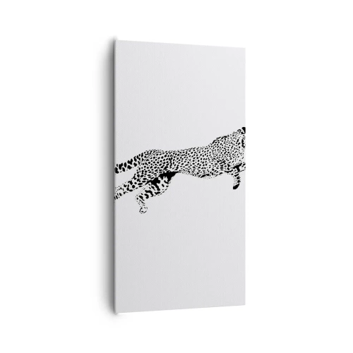 Lærredstryk - Billede på lærred - Den hurtigste på Jorden - 65x120 cm