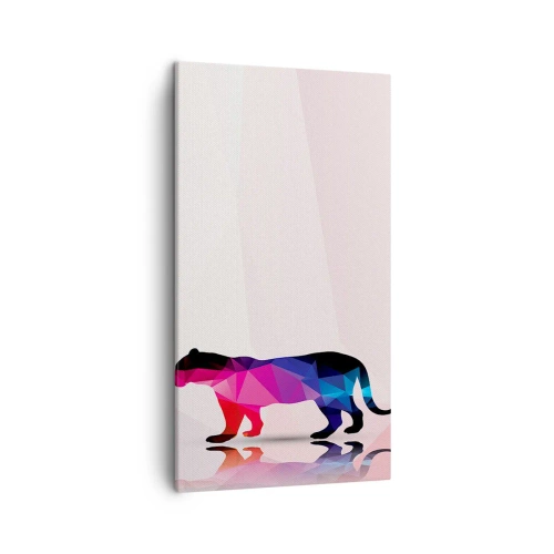 Lærredstryk - Billede på lærred - Diamant panter - 45x80 cm