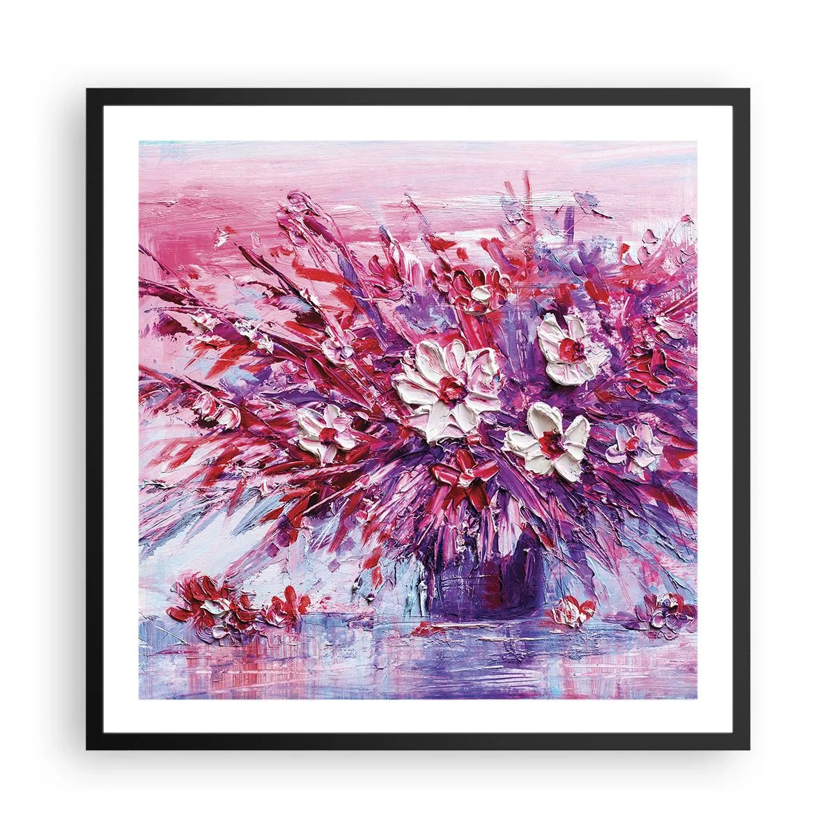 Plakat i sort ramme - Uskyld og lidenskab  - 60x60 cm