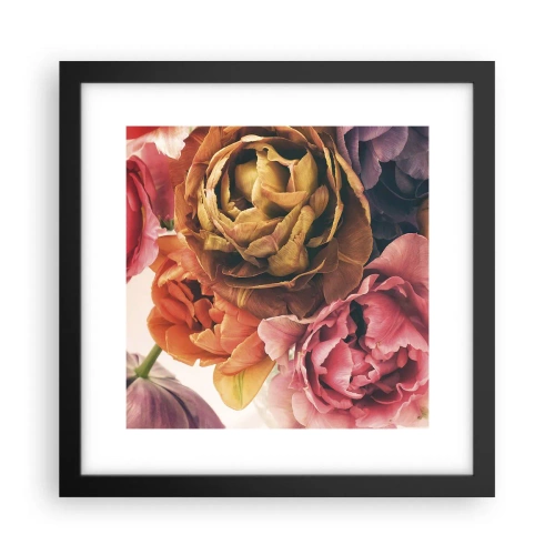 Plakat i sort ramme - Fejring af livet - 30x30 cm