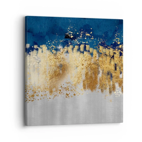 Lærredstryk - Billede på lærred - Moderne komposition med gnist - 30x30 cm