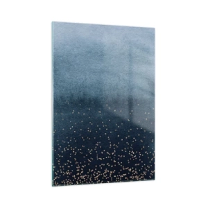 Billede på glas - Sammensætning - blå faser - 50x70 cm