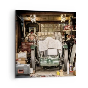 Lærredstryk - Billede på lærred - Tilbage til fortiden - 50x50 cm