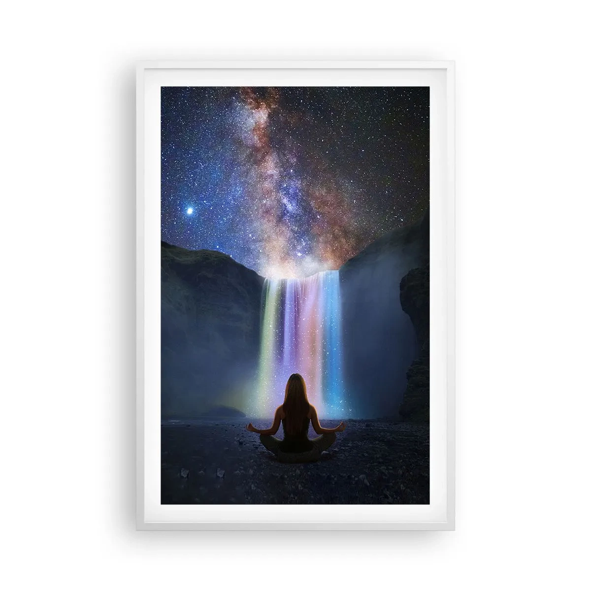 Plakat i hvid ramme - Absolut harmoni - 61x91 cm