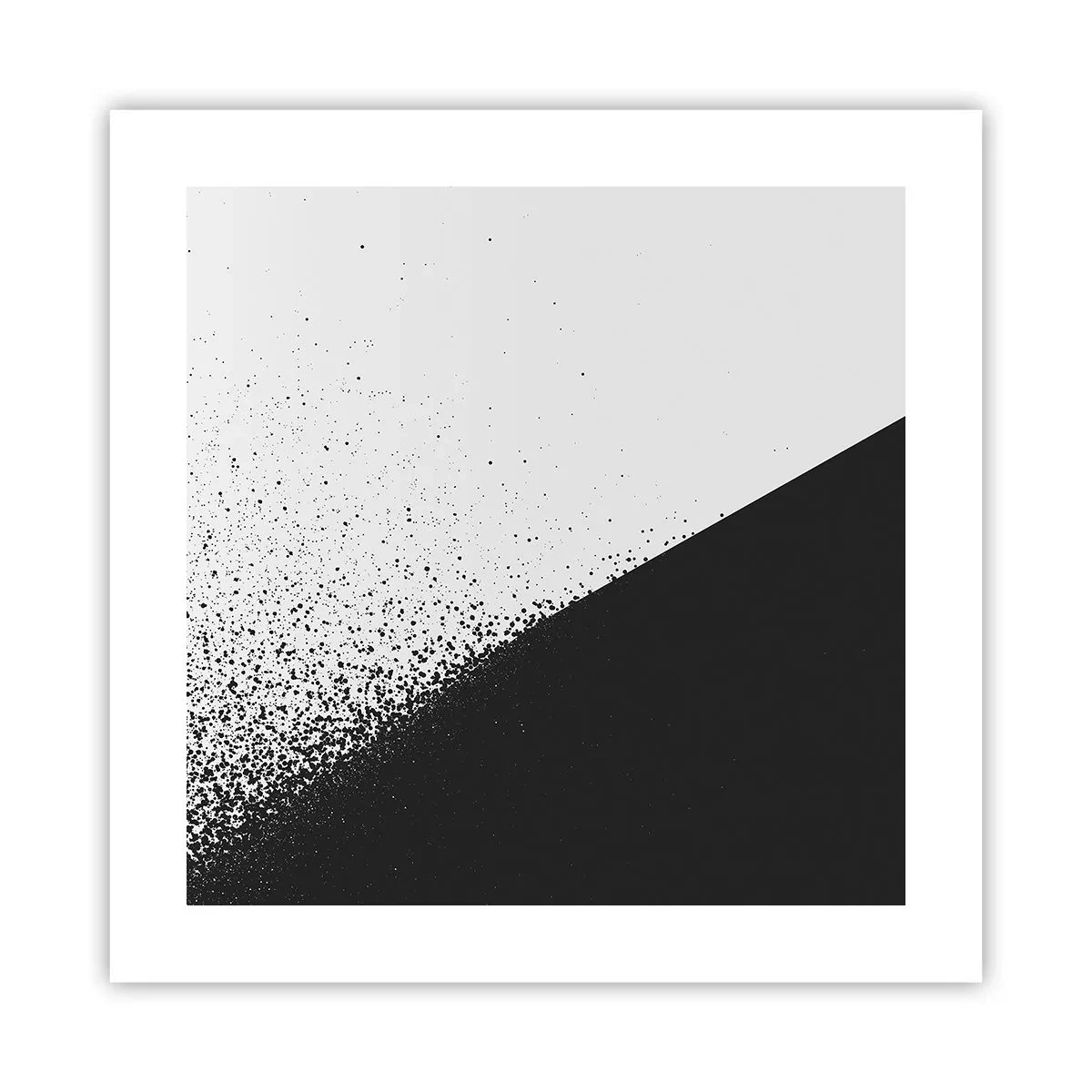 Plakat - Hurtigere og hurtigere, mere og mere - 40x40 cm