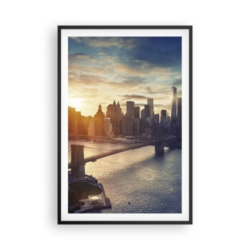 Plakat i sort ramme - Et monument til vestlig kultur - 61x91 cm
