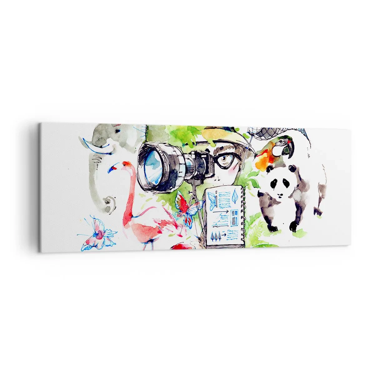 Lærredstryk - Billede på lærred - Gennem en rejsendes linse - 140x50 cm