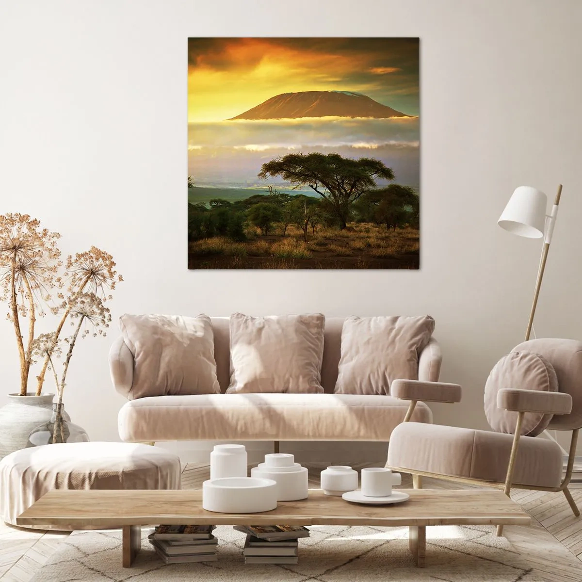 Lærredstryk - Billede på lærred - En rejsendes drøm - 30x30 cm