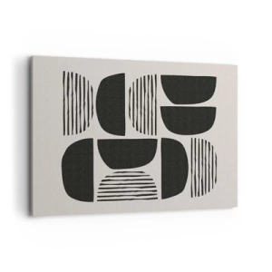 Lærredstryk - Billede på lærred - Halvhjertede arrangementer - 100x70 cm