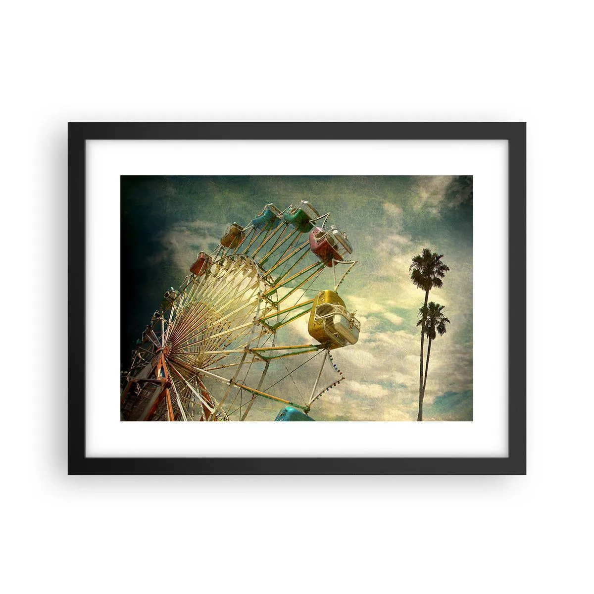 Plakat i sort ramme - Vil være, vil være sjov.... - 40x30 cm