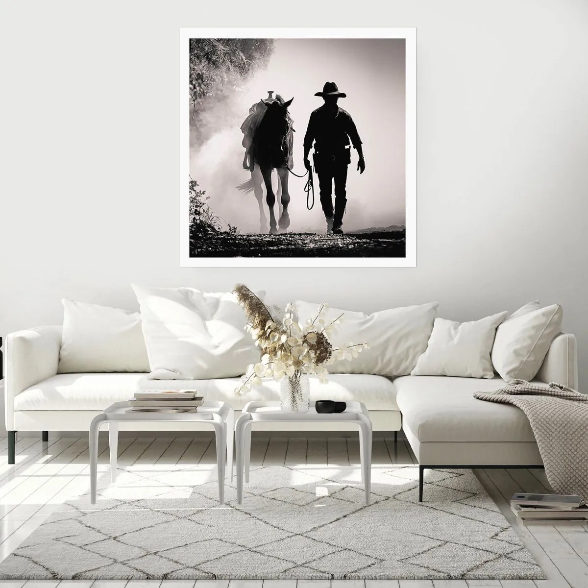 Plakat - En morgen i Texas - 40x40 cm