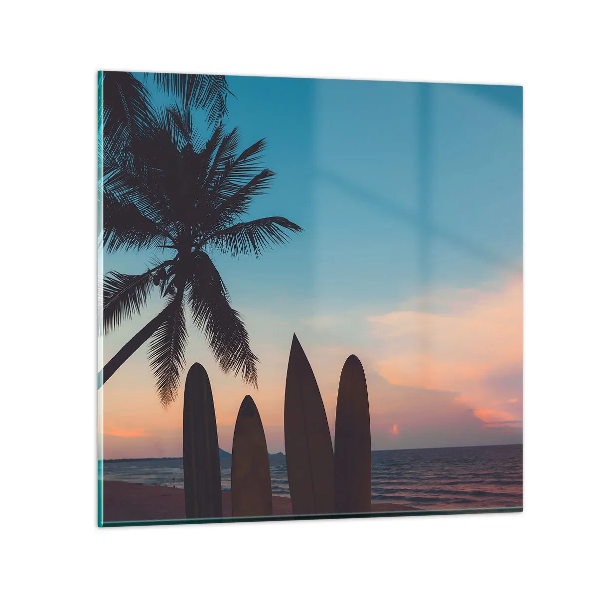 Billede på glas - I morgen bliver også sjovt - 70x70 cm