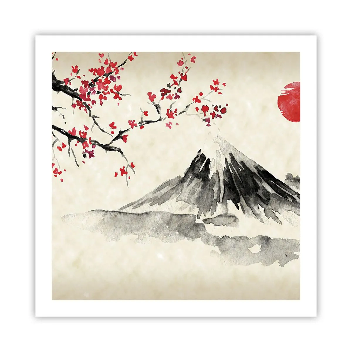 Plakat - Bliv forelsket i Japan - 60x60 cm