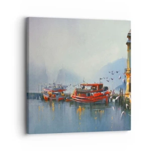 Lærredstryk - Billede på lærred - Ved verdens ende - 30x30 cm