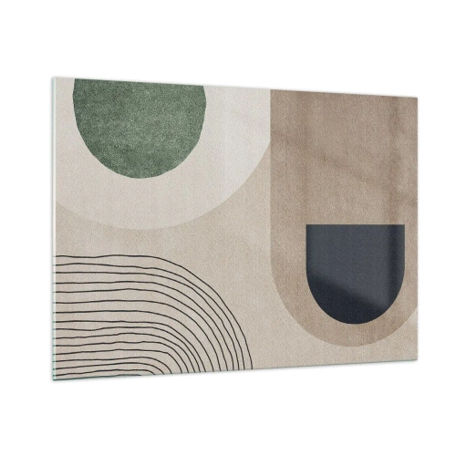 Billede på glas - Blidheden i en oval - 100x70 cm