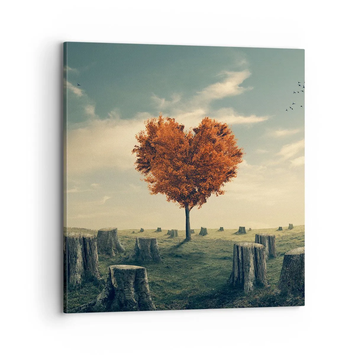 Lærredstryk - Billede på lærred - Der er stadig håb - 70x70 cm