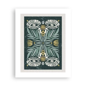 Plakat - Som en folkeudskæring - 40x50 cm