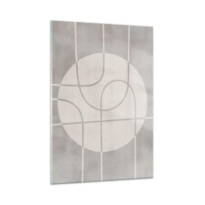 Billede på glas - Cirkulær og lige frem - 50x70 cm