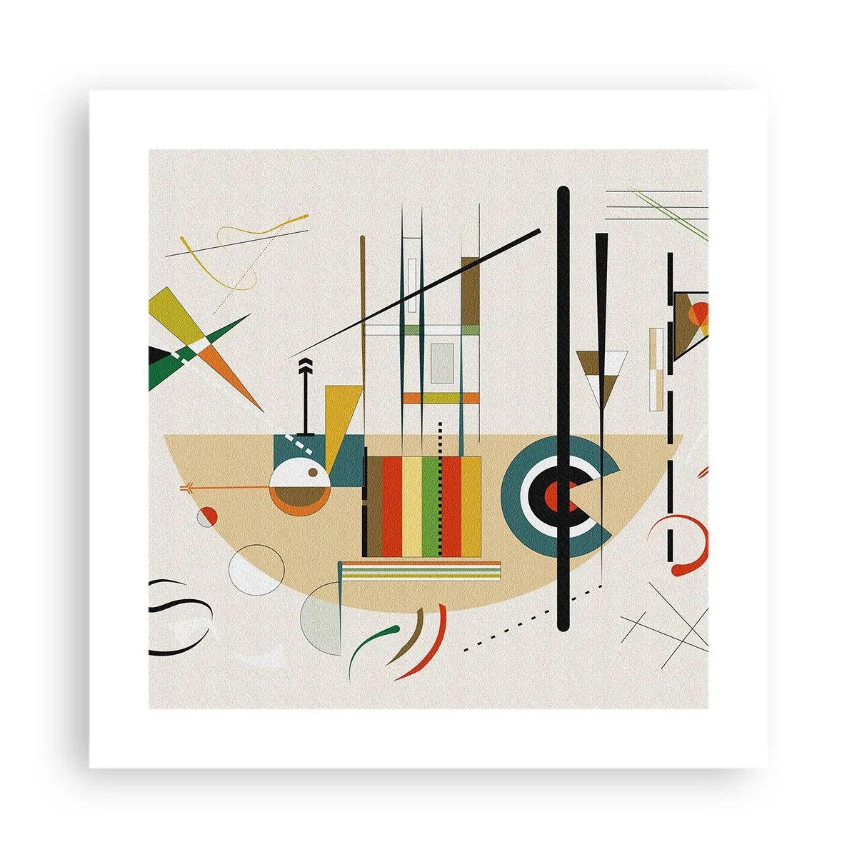 Plakat - Og verden griner - 40x40 cm