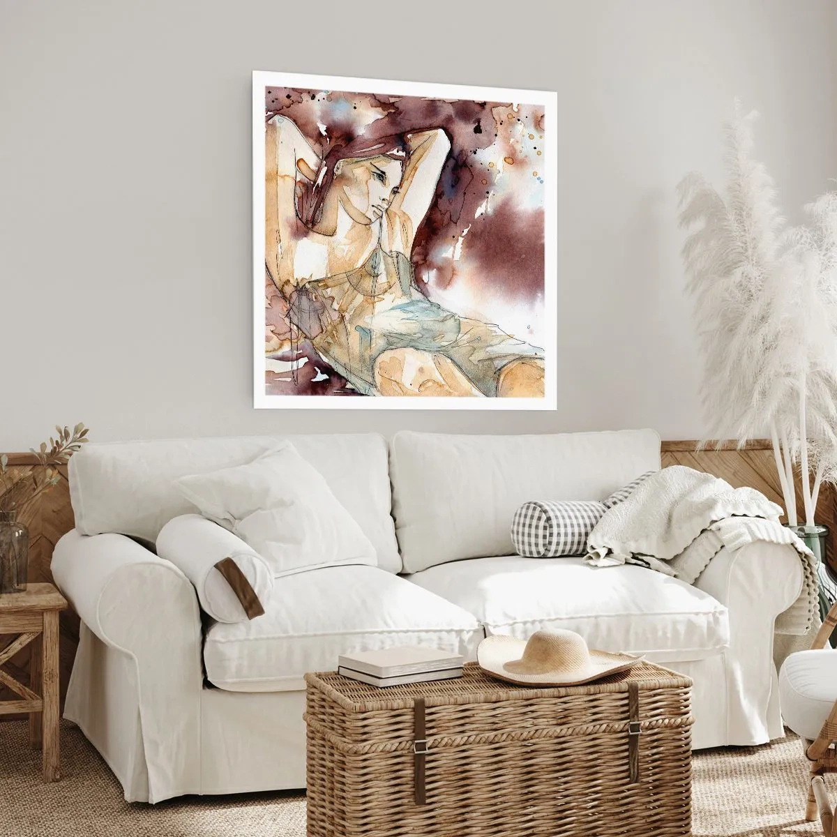 Plakat - I stemning af lilla - 50x50 cm