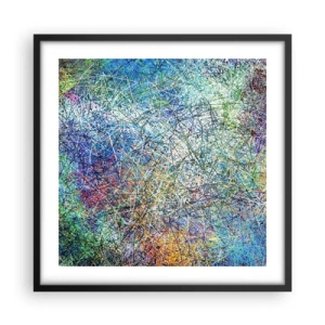 Plakat i sort ramme - Så enkelt er det ikke - 50x50 cm