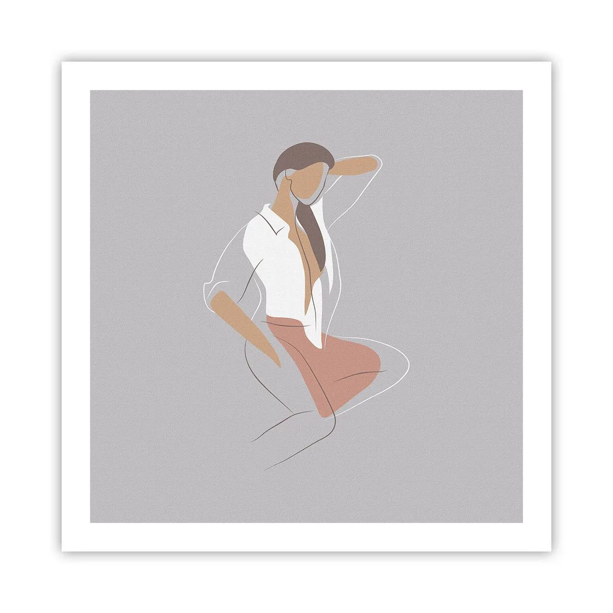 Plakat - Omrids af nåde - 60x60 cm