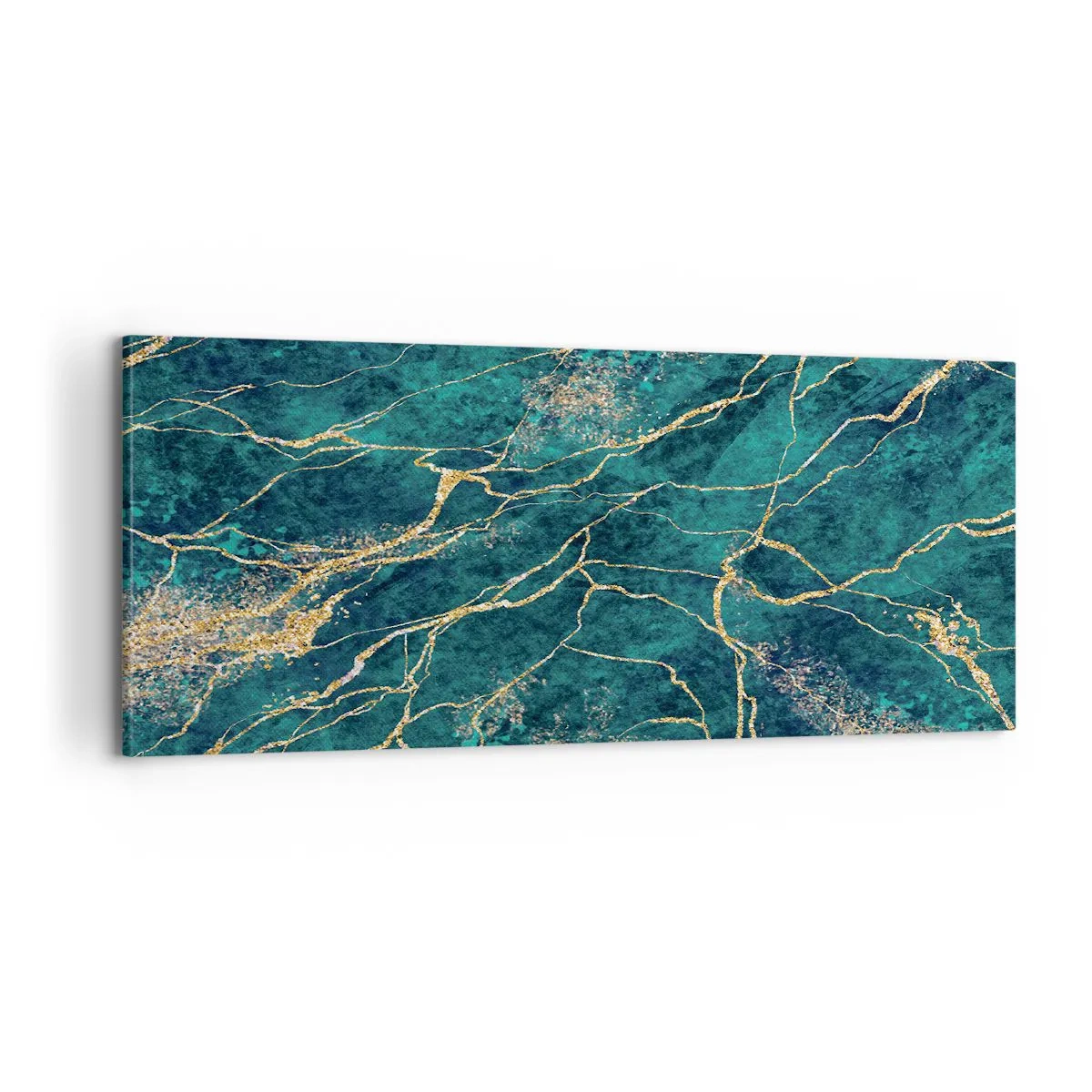 Lærredstryk - Billede på lærred - Guldåre - 100x40 cm