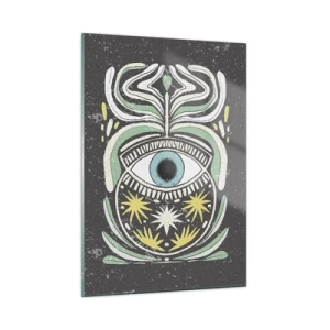 Billede på glas - Stammeritualer - 50x70 cm