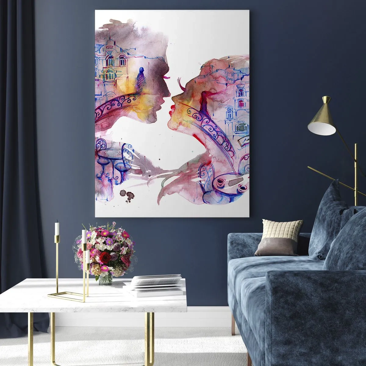 Billede på glas - Sukkenes hemmelige bro - 80x120 cm